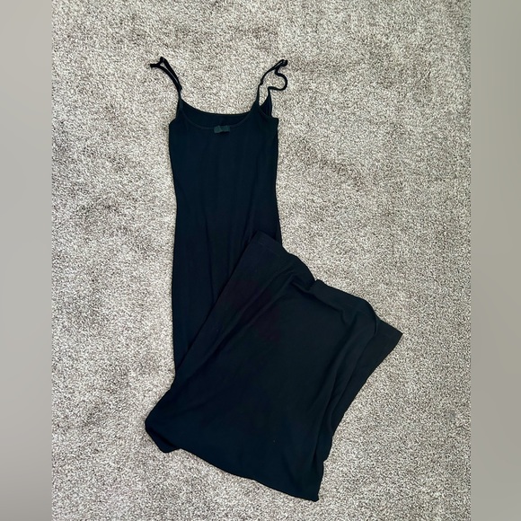 *SKIMS Soft Lounge Slip Dress Onyx Medium O-6 - Picture 9 of 10